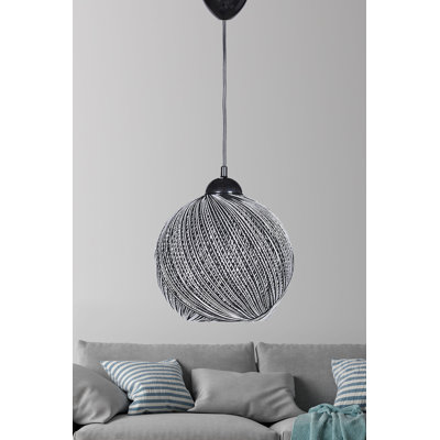 Luminaire suspendu sphère 1 lumière Tennyson