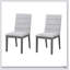 Ensemble de 2 chaises de salle à manger modernes à finition chêne gris et capitonnées-1904752802