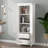 Rhasaan Freestanding Linen Cabinet with Two Drawers-365665992