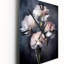 Horloge murale noire et blanche avec œillets Shades Of Dark I-485033478