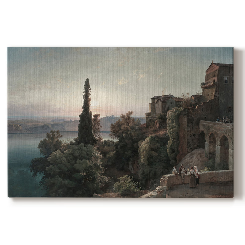 Paysage rétro - DCCD III, H 41 po x l 61 po x P 1,5 po, Toile tendue
