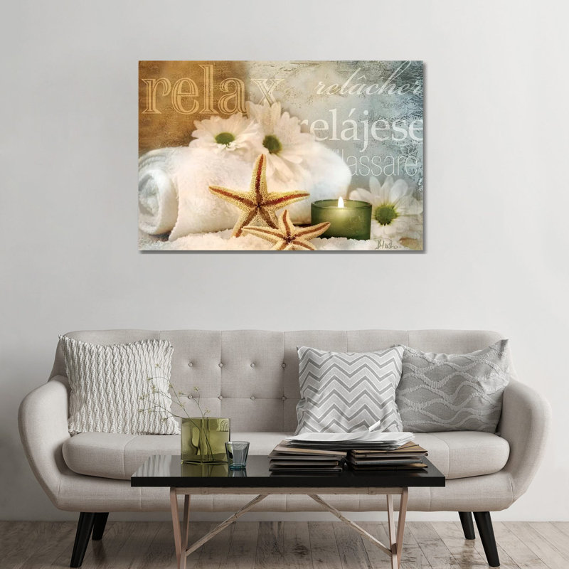 « Relaxation II » par Patricia Pinto, impression d’art graphique, Pas de tapis, H 32 po x l 48 po x 1,5 po, Toile tendue