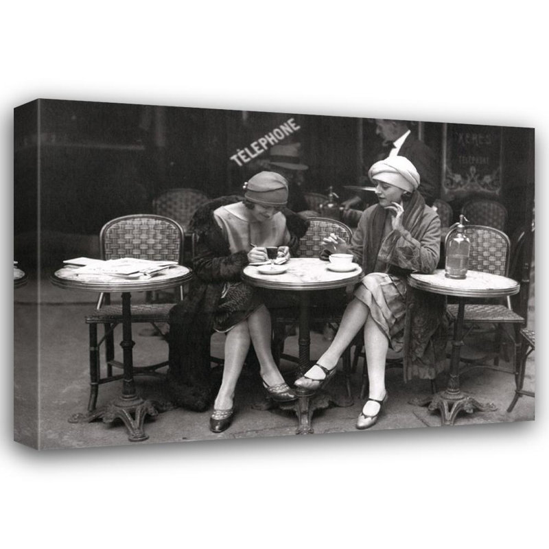 Cafe Et Cigarette, Paris, 1925, 13" H x 18" W
