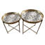 Glass Top Side Table Set