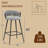 Upholstered Counter Stool With Metal Frame-1759930424-1759930426