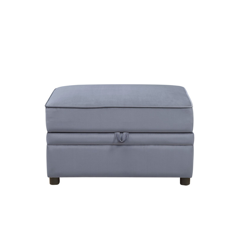 Raybourne Velvet Ottoman
