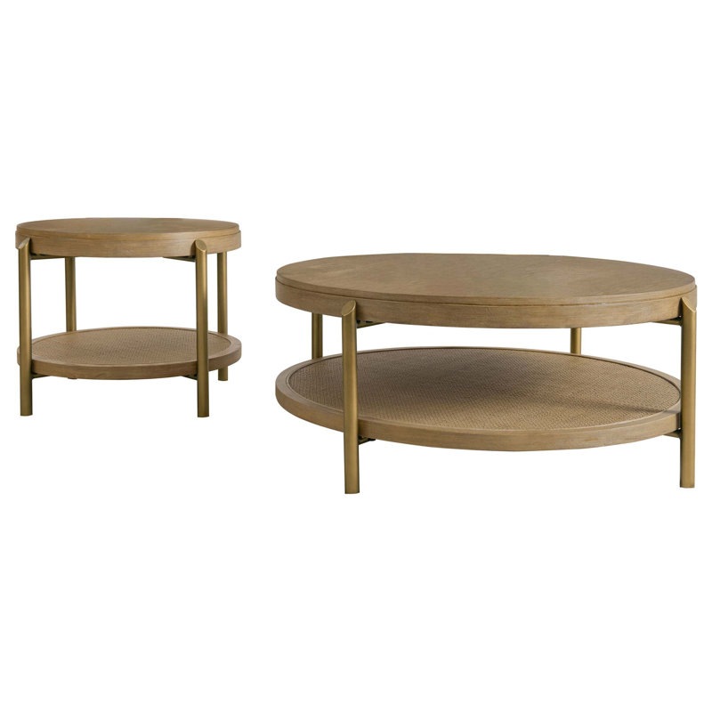 Ensemble de tables basses rondes 2 pièces Benson