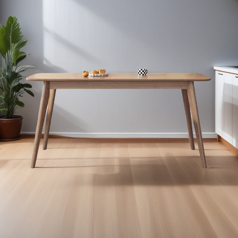 Quality solid wood dining table, 29.52"H x 86.61"L x 33.46"W
