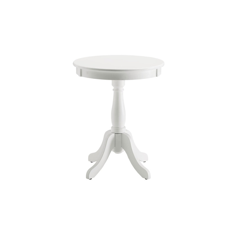 Alger White Finish Accent Table, White