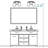 2-Light Polished Nickel Bath Vanity Light with Etched Glass Shades-238427282