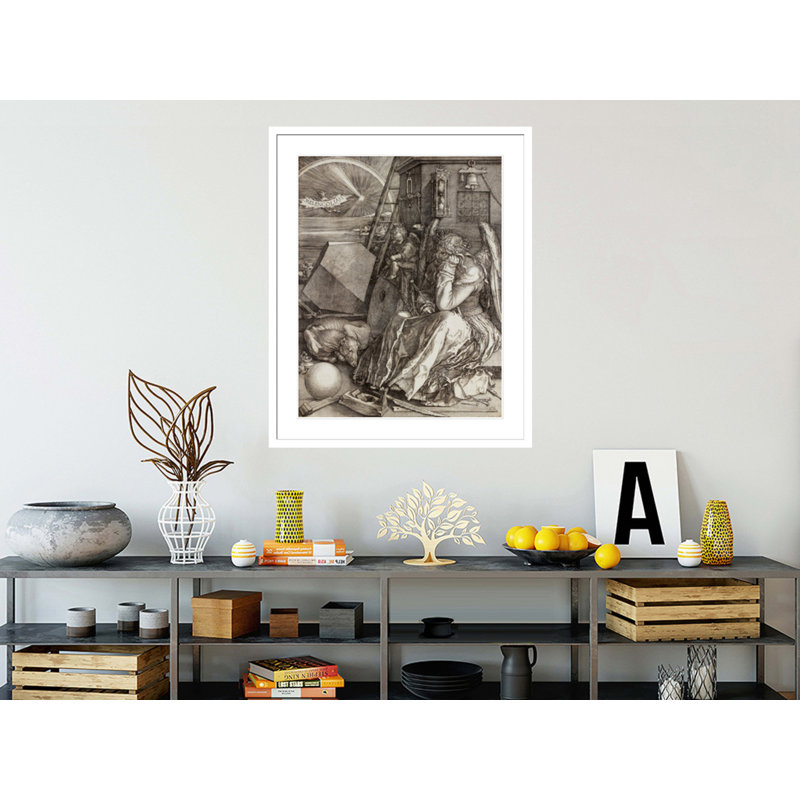 «Melencolia I» par Albrecht Dürer, impression giclée sur cadre, H 40,9 po x l 33,5 po