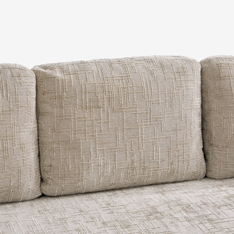 Canapé l 84 po à 3 sièges avec 2 coussins, Blé