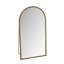 Miroir pleine longueur rétro en fer avec pieds de soutien, pour le salon, la chambre à coucher (doré)