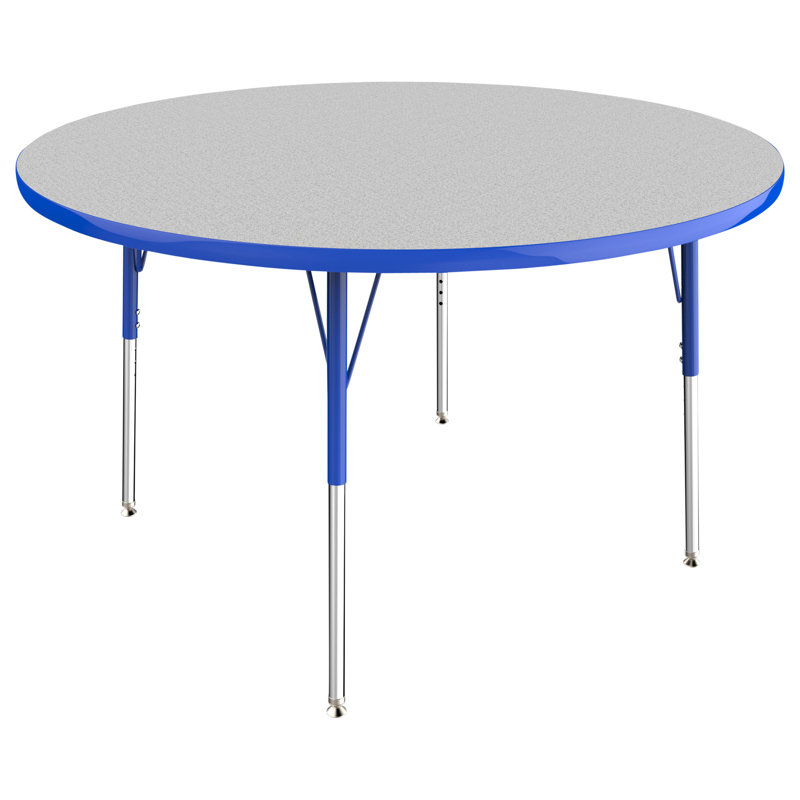 Table d'activité circulaire réglable 48 po Contour, Grey/Blue