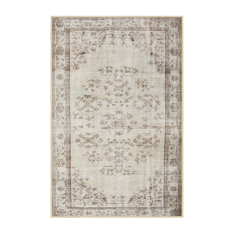 Surface beige contemporaine tapis, Rectangle 6 pi x 9 pi