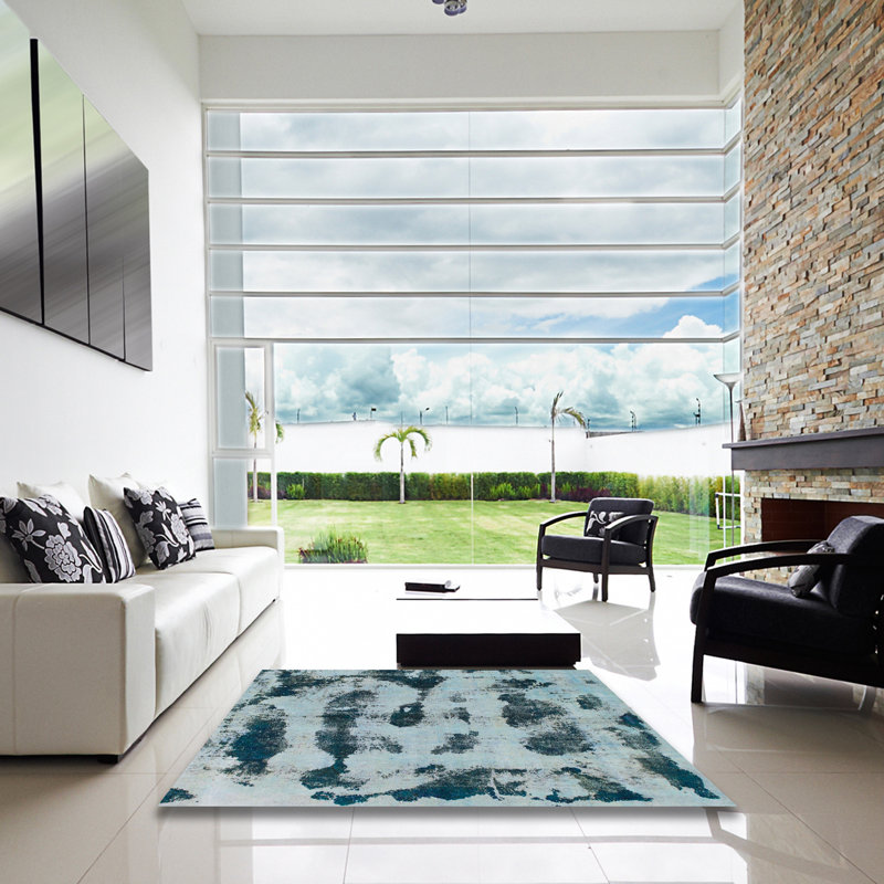 Abstract Indoor Rug, Square 3'