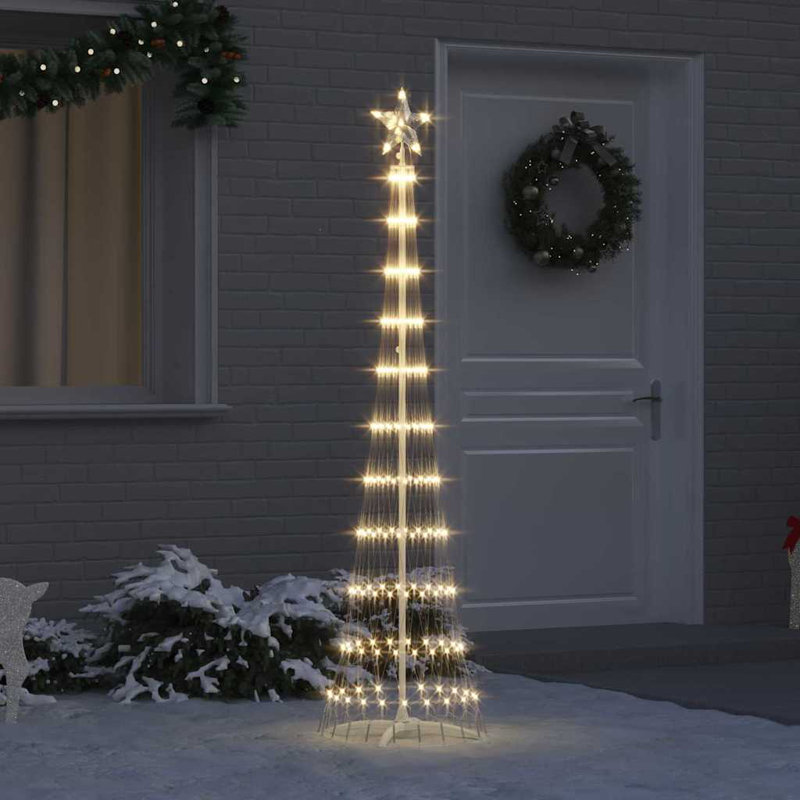  LED Christmas Tree 51 x 51 x 190 cm Metal, Warm White
