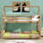 Twin Over Twin House Floor Bunk Bed With Headboards, Footboards And Guardrails, Ladder-1608030989