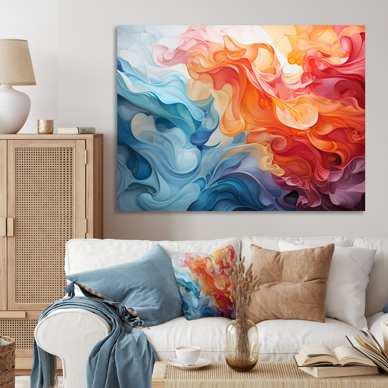 " Opt Art Harmonic Balance III ", Wrapped Canvas, 34" H x 44" W x 1.5" D