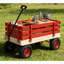 Chariot de chariot en bois avec poignée pliante, chariot utilitaire tout-terrain robuste pour l'extérieur, le jardin, le camping et la plage - chariot utilitaire à tirer classique-128387298