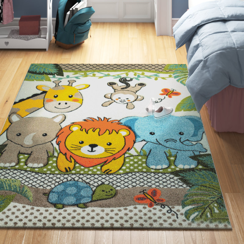 Hillyer Polypropylene Rug, Rectangle 4'7" x 6'7"
