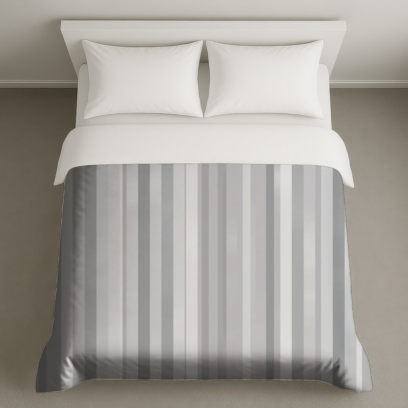 Housse de couette à rayures moderne, Lit simple