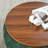 Repose-pieds rond 2 en 1 avec rangement: table de bout polyvalente et repose-pieds avec petit siège, avec couvercle de table basse en bois - idéal pour les salons, diamètre de 25 po-392171760