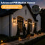 Applique murale d'extérieur en fer trempé bronze huilé 22 po avec capteur de mouvement et crépuscule à l'aube-129578550-129578551