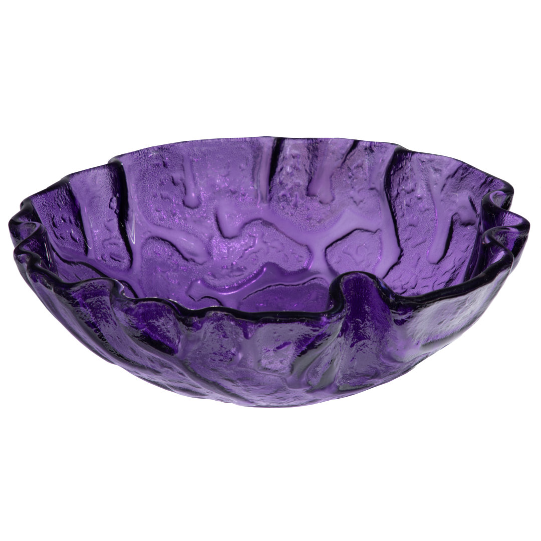 Eden Bath 16.5'' Purple Glass Circular Bathroom Sink Eden Bath