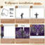 Papier peint adhésif décoratif à motif floral violet dégradé baroque Royal-367790735