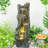 Waterfall Fountain for Outdoor Gardens and Patio Backyards Includes Energy-Efficient LED Lights and Easy Setup for Instant Relaxation