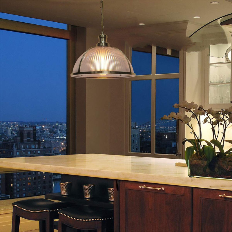 1 - Light Antique Brass Single Pendant