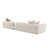 Amara Modern Sectional Sofa with Wood Panel