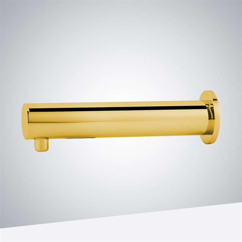 Distributeur de savon mural Fontana, solution d'hygiène sans contact élégante, Doré