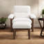Chaise d'appoint Mid-Century avec repose-pieds et structure en bois