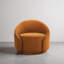 Fauteuil demi-tonneau pivotant rembourré Aunna-198877770