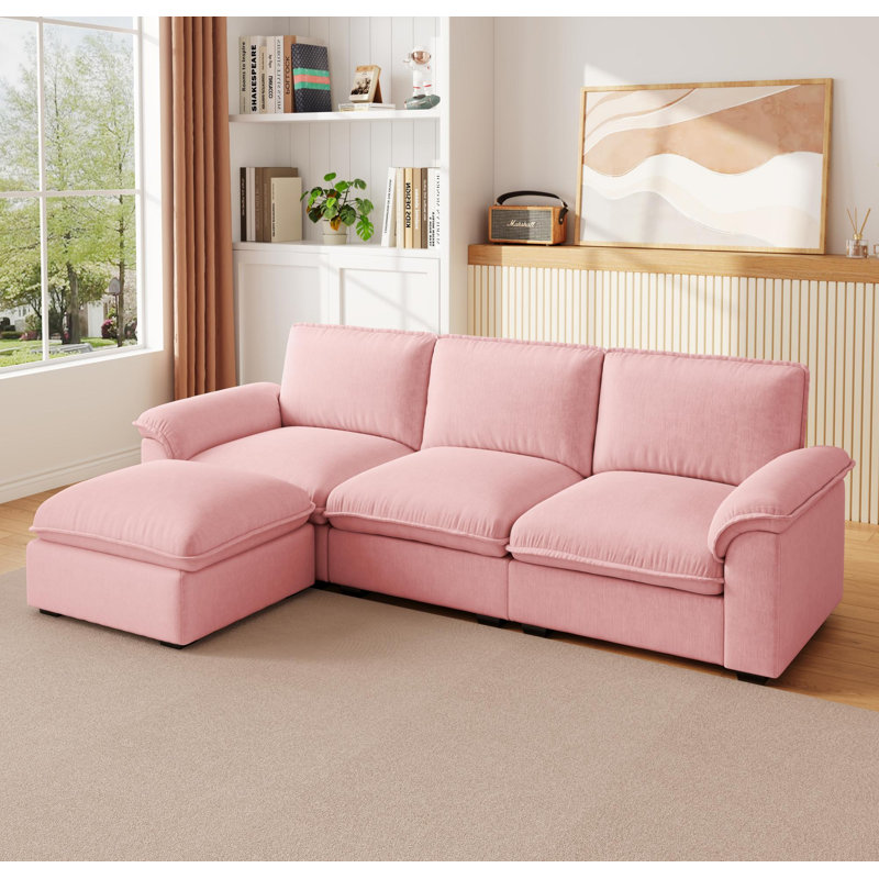 Canapé modulaire Cloud Couch For L, Rose