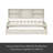 Twin Size Bed Frame With Side Bookshelves, Two Drawers, And Built-In USB Port-163317080