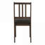 Ensemble de 2 fauteuils de chambre compacts en similicuir brun chaud pour la cuisine et la salle à manger