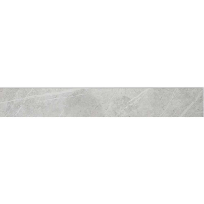 Carreau en porcelaine brillante 3 po x 24 po Opera, Blanc cassé