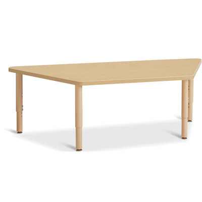 Jonti-Craft® Laminate Adjustable Trapezoid Activity Table