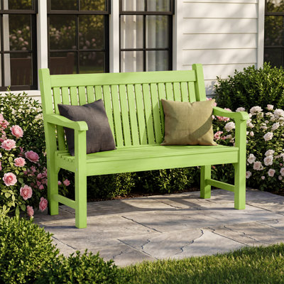 All-Weather Outdoor Bench – Poly Lumber Garden Seating Patio Furniture