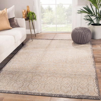 Michaud Hand Knotted Wool Geometric Indoor Rug