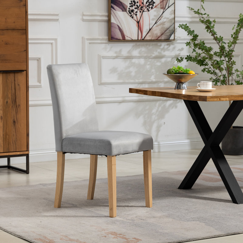 Akram 0cm H Velvet Upholstered Dining Chair, Teal