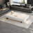 Simple rectangular rock slab floating coffee table-104732919