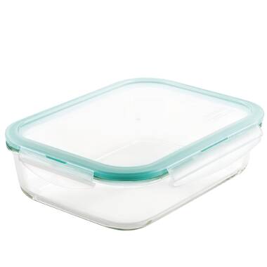 LOCK & LOCK Purely Better Glass Food Storage Container with Lid, 2.11-cup,  Clear