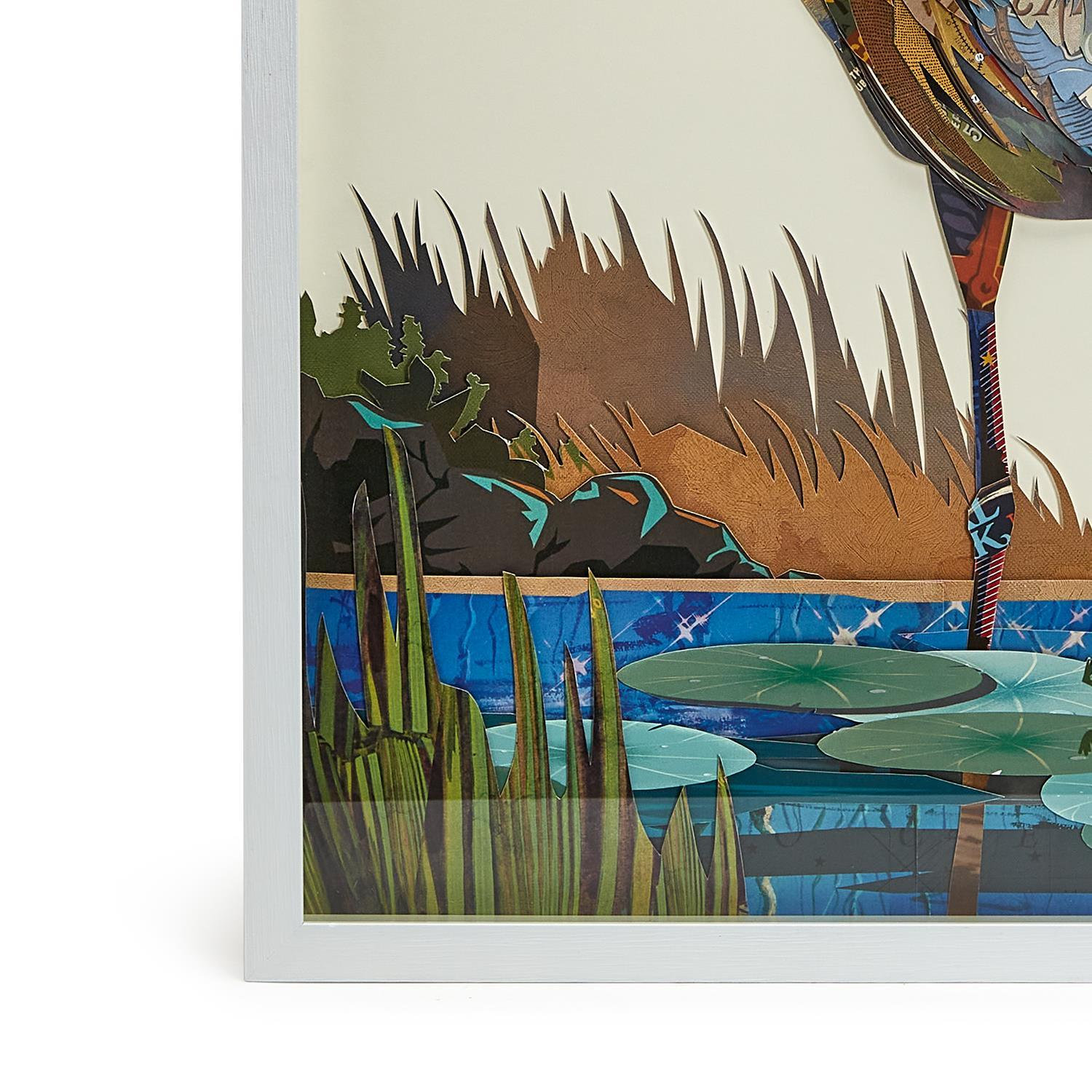 Crane Paper Collage 2-Piece Wall Art Set
