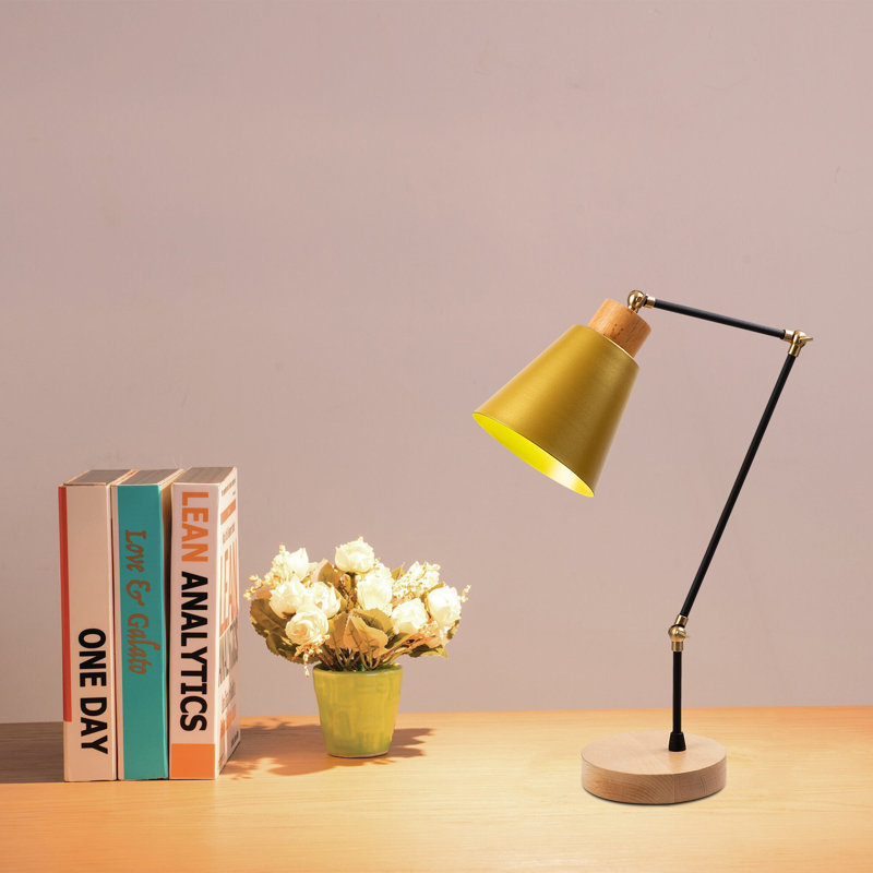 Caban 52cm Desk Lamp, Light Oak