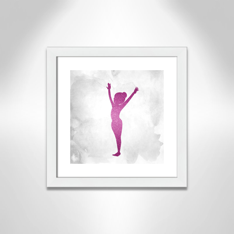 Gymnastique 2, H 16 po x l 16 po x P 0,63 po, Cadre blanc