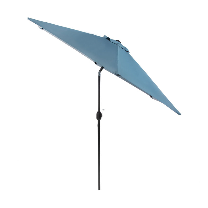 Parasol d'extérieur réglable de 106 po de largeur, Saphir clair